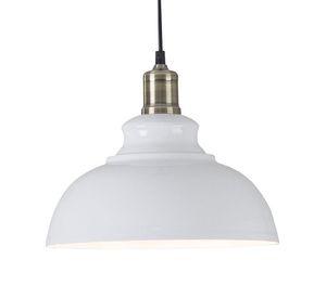 LAMPARA COLGANTE BLANCA E27 1X60W