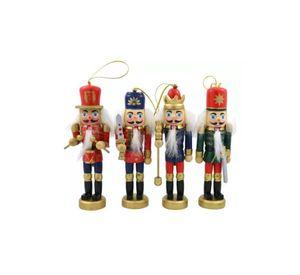 X4 cascanueces navideños adornos para árbol de Navidad multicolor