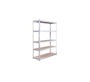 Estante Acero Galvanizado y MDF 180x90x40cm Max 875kg
