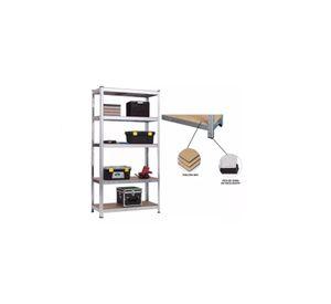 Estante Acero Galvanizado y MDF 180x90x40cm Max 875kg