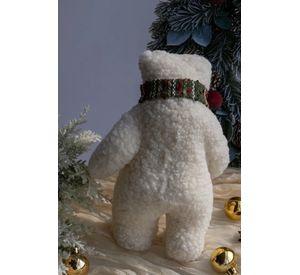 Adorno De Arbol De Navidad Oso Peluche Pascuero Navideño 28cm