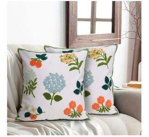 Funda De Cojín Bordado Floral mod9