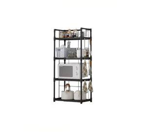 Estante Organizador Baño Cocina Sala Multifuncional Negro
