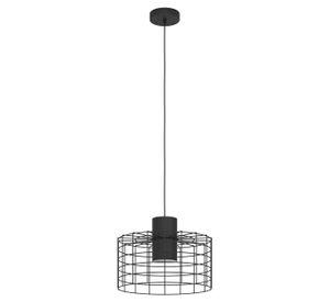 Lámpara Colgante Milligan Acero Negro 1X40W E27, IP20 cod.43627