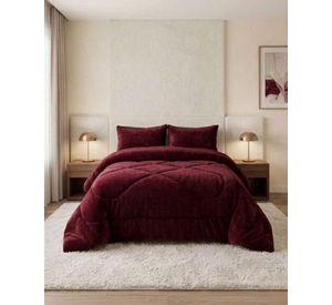 Cobertor Plush de Lujo Lana Sintetica Confort Superior Plaza y Media m25