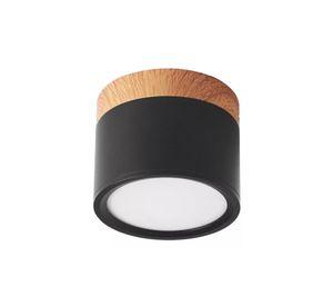 Pack 2 focos sobrepuesto 7w decorativo madera led café