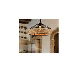 Lámpara Colgante Vintage Cáñamo Soga E27 Vintage 40 CM