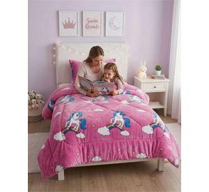 Cobertor Plush de Lujo Lana Sintetica Confort Superior Plaza y Media m3