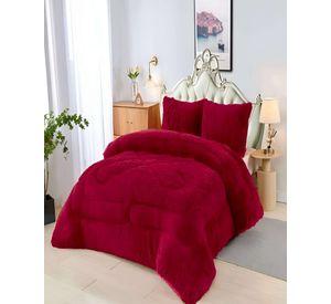 COBERTOR CON CHIPORRO PELUDO 2 PLAZAS 230X250CM BURDEO