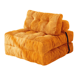 Silla Sofá Cama 187x85cm Puff Plegable Acolchada Hogar