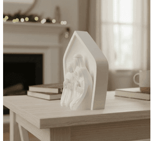 Adorno navidad - Pesebre sereno minimalista