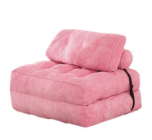 Silla Sofá Cama 155x81cm Puff Plegable Acolchada Hogar