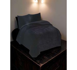 COBERTOR CON CHIPORRO 2 PLAZAS 230X250CM NEGRO B19