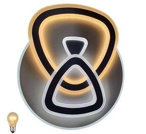 Lampara De Techo Led Multiluz 130w Metal Y Acrilico Control remoto