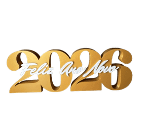 Feliz Año Nuevo 2026 - Placa Decorativa