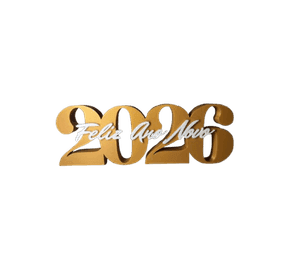 Feliz Año Nuevo 2026 - Placa Decorativa
