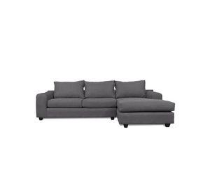 Seccional Kandra Chenille Tipo Lino Gris