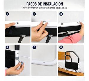 Baranda Barra Seguridad Para Cama Adulto Mayor Doble Agarre