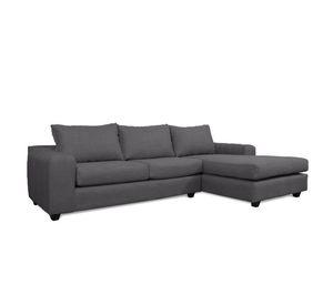 Seccional Kandra Chenille Tipo Lino Gris