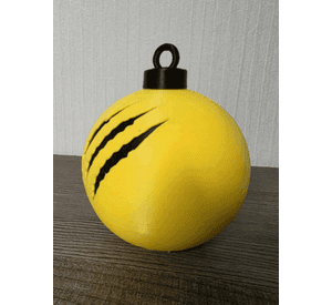 Bola de Navidad con arañazos de Wolverine