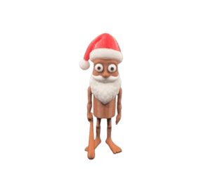 Figura Decorativa - Tung Tung Estilo Santa