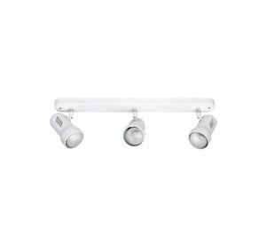 Foco Sobrepuesto Riel 3 Luces Blanco