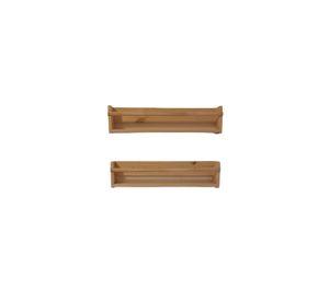 Repisa Organizador Pared Madera Pino 60X15X14 CM