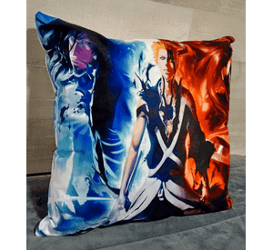 Cojín Felpa 45x45 cm De Bleach Ichigo Kurosaki Extra Suave