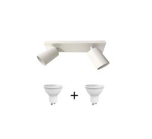 PACK BARRA RUNNER BLANCO 2 LUCES