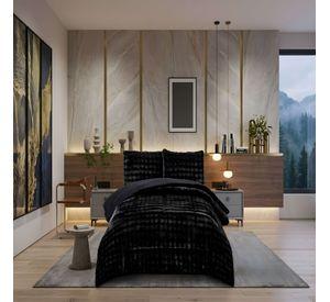 COBERTOR PREMIUM CONFORT 2 PLAZA 230CM X 250CM COLOR NEGRO
