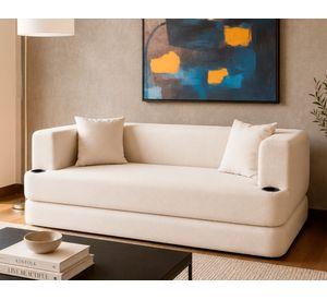 Sofá cama 3 cuerpos Muna lino beige