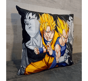 Cojín Felpa 45x45 cm De Goku y Vegeta Extra Suave