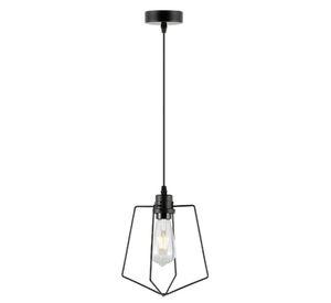 Lampara Colgante Metal Negra Vintage Industrial Soquete E27