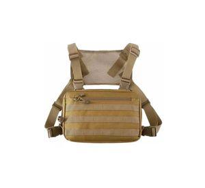 Banano táctico tipo pechera militar color café