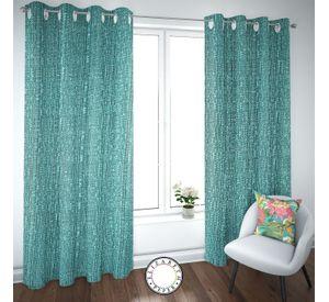 SET DE CORTINAS HOGAR 2 PAÑOS DE 140 X 220 CM TURQUESA