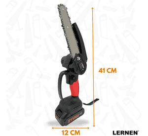 Motosierra Podadora Eléctrica 6 Pulgadas + 2 Baterías