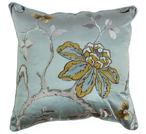 Cojin Mas Funda Decorativa Versalles En Celeste 45x45 Cm