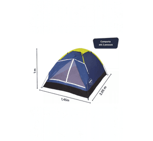 Carpa Impermeable Para 2 Personas Con Bolsa Azul