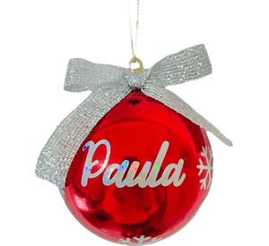 Bambalinas Personalizadas Esferas Navideñas Navidad Adorno