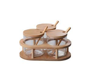 Juego Frasco Contenedor Organizador Soporte Cocina Jhn