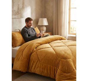 Cobertor Plush de Lujo Lana Sintetica Confort Superior Plaza y Media m21