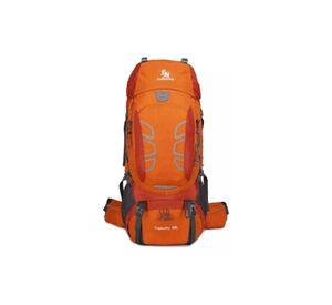 Mochila impermeable 60L color naranja