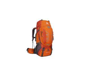 Mochila impermeable 60L color naranja