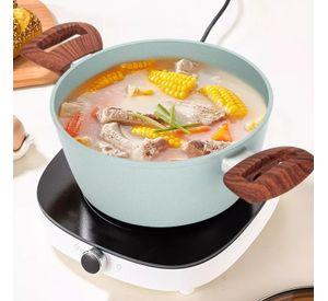 Juego Batería 10 Piezas Cocina Granito Menaje Antiadherente PMM Verde