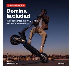 Scooter Eléctrico Navee ST3 Pro 1350W Autonomía 75km Plegable