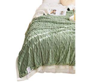 FRAZADA MANTA DE PLUSH Y SHERPA EXTRA SUAVES TP12