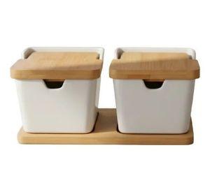 Set 2 Contenedores Diseño Minimalista Almacenamiento Jhn
