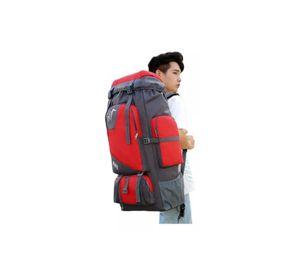 Mochila impermeable de 90L color rojo