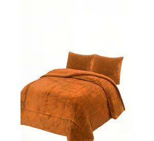 COBERTOR SHERPA KING 250X270CM MOSTAZA B12