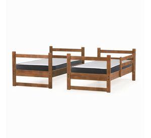 Camarote Desmontable Zen + Colchon Espuma 1 Plaza Madera